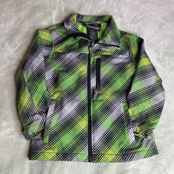 Free Country Green Plaid Jacket Boys size Small - Picture 1 of 10